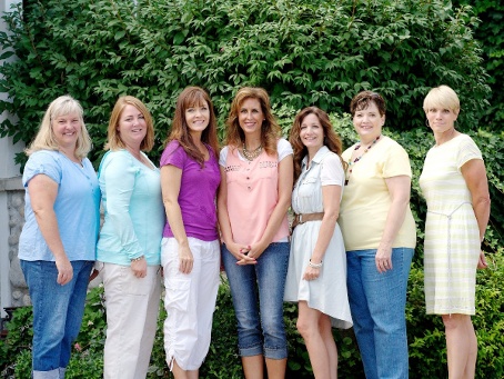 Left to Right: Lanette, Jill, Tarilee, Carlene, Cheryl, Cindy, Laraine (not pictured - Linda & Wendy)