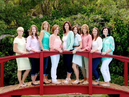 Left to Right: Laraine, Connie, Jessica, Lynn, Shelly, Cheryl, Traci, Megan, Jaime
